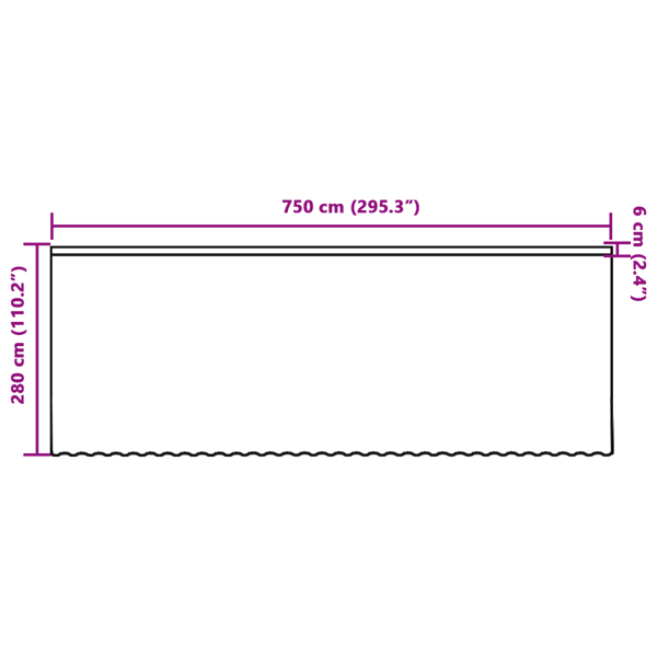 Spetsgardin med gardiner Blommor Vit 280 x 750 cm Polyester
