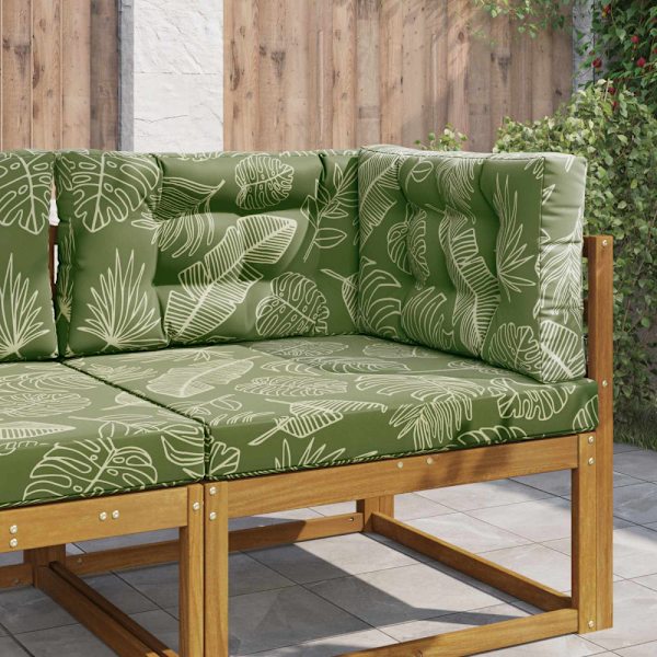 Utomhus Soffa Kudde 3 pcs Bladdesign Polyester