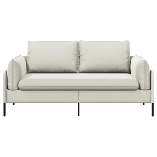 2-sits soffa 2-sits Gräddvit 188 x 81 x 89 cm Sammet