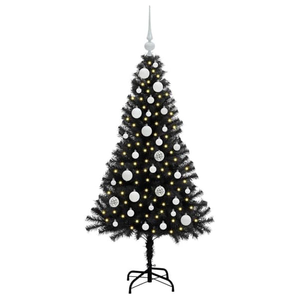 Julgran Svart 120 cm PVC