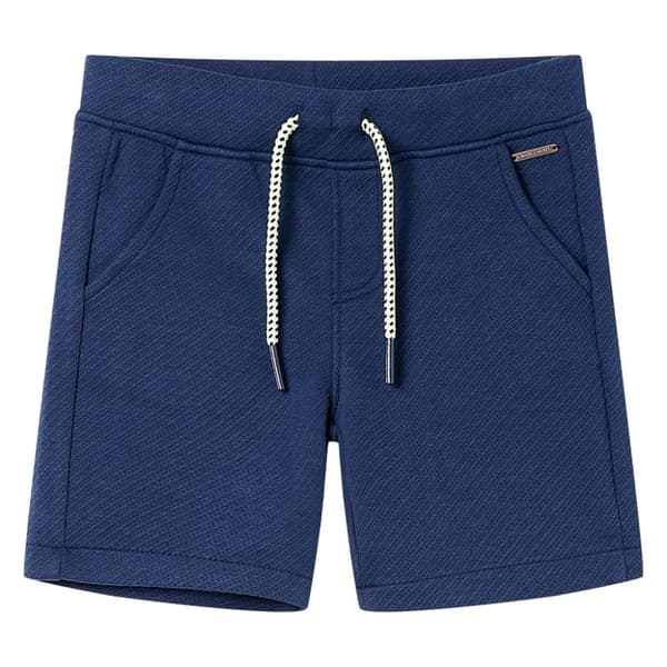Barnshorts med snöre mörkblå 116