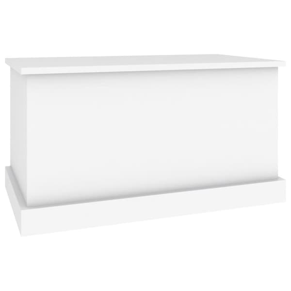 Förvaringslåda vit 70x40x38 cm konstruerat trä