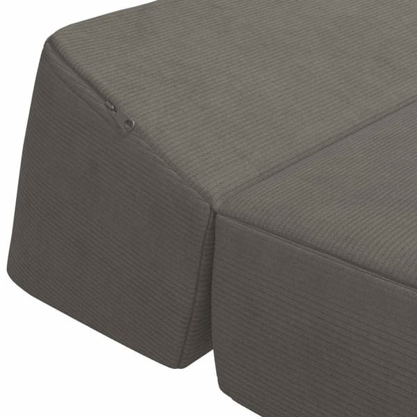 Fällbar Soffbed Ljusgrå 120 x 60 x 49 cm Tyg