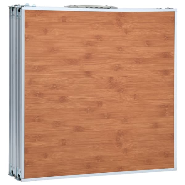 Hopfällbart campingbord aluminium 240x60 cm
