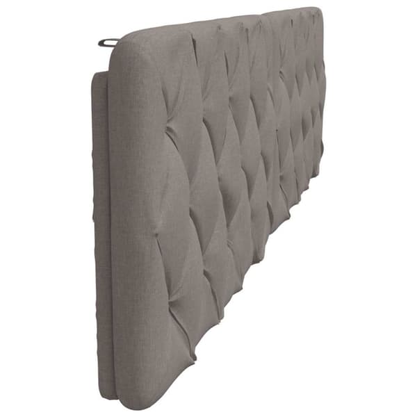 Headboard Cushion Taupe 200 cm Fabric