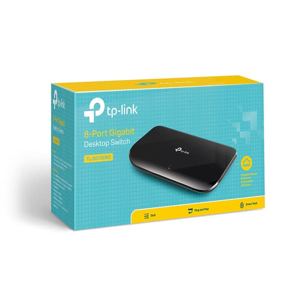 TP-Link TL-SG1008D 8-Port Gigabit Desktop Switch - switch - 8 portar