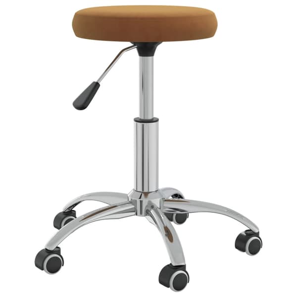 Massagepall sammet brun