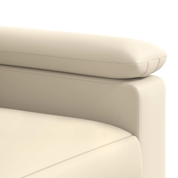 Soffa Gräddvit 171 x 85 x 93 cm Konstläder