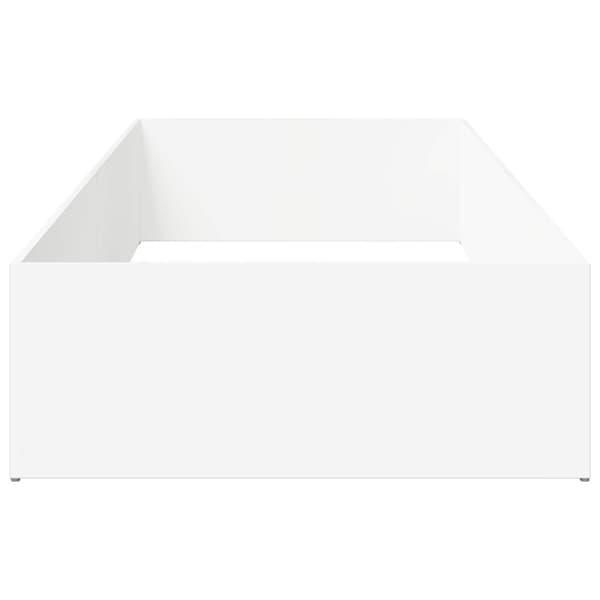 Sängomramning för ställbar sängbotten Vit 90 x 200 cm