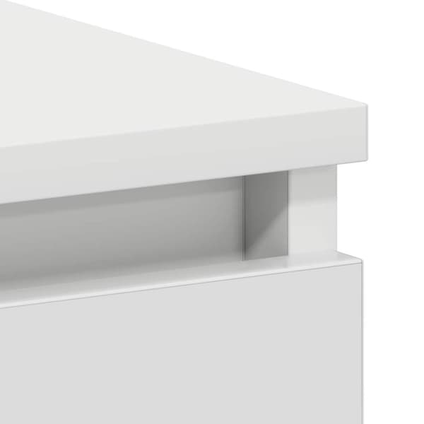 Skrivbord vit 90x45x76 cm konstruerat trä