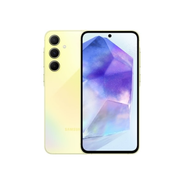 Samsung Galaxy A55 - awesome lemon - 5G pekskärmsmobil - 256 GB - GSM Gul