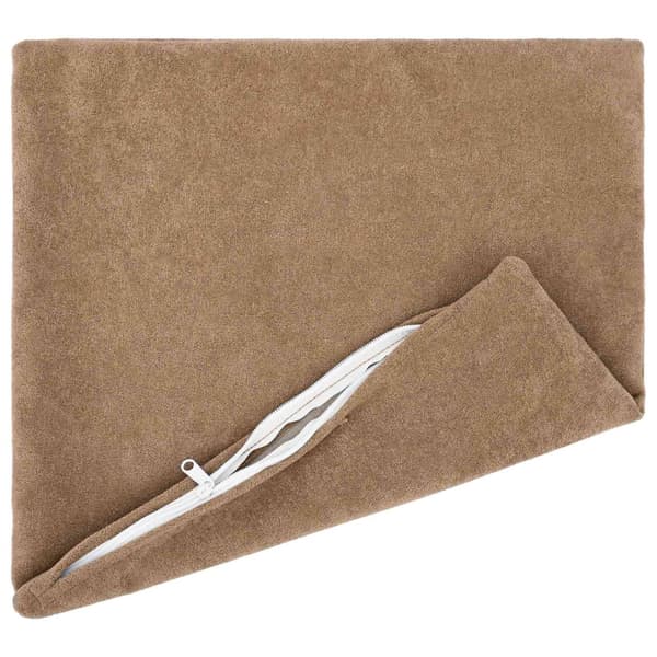 Kudde med kudde HEERLEN 2 st Taupe Mikrofiber Fleece