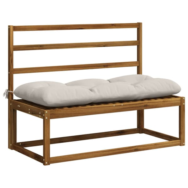 2-delade Bänk Kuddar VIANEN 100% Polyester Vit 100 x 50 x 12 cm