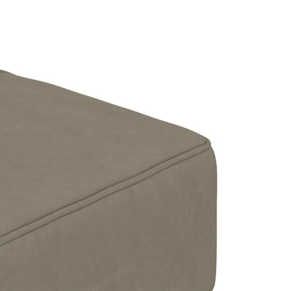Bäddsoffa 2-sits med två kuddar ljusgrå sammet