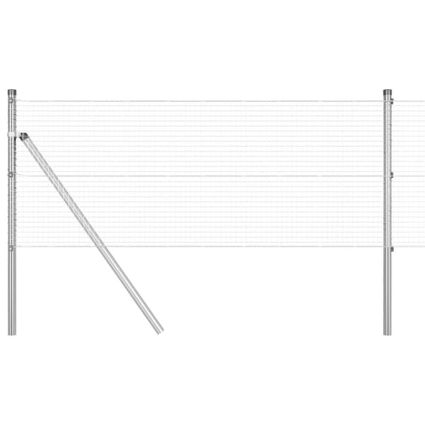 Stängselstolpe Silver 25 x 0,4 m (19 x 19 mm mesh) Stål
