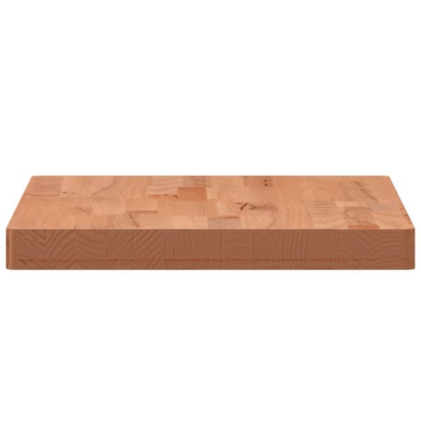 Bordsskiva 80x40x4 cm rektangulär massivt bokträ