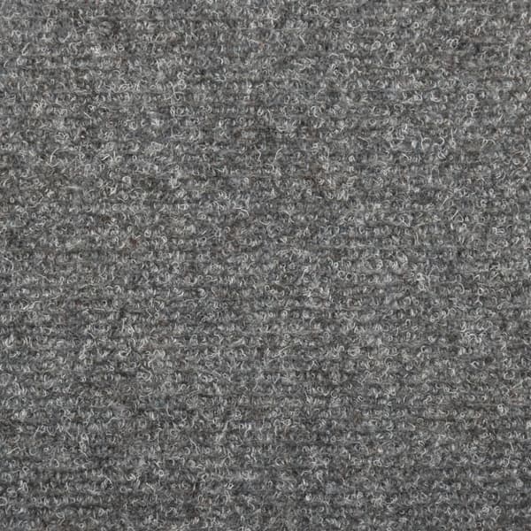 Trappmattor självhäftande 15 st 65x21x4 cm ljusgrå rektangulär kant