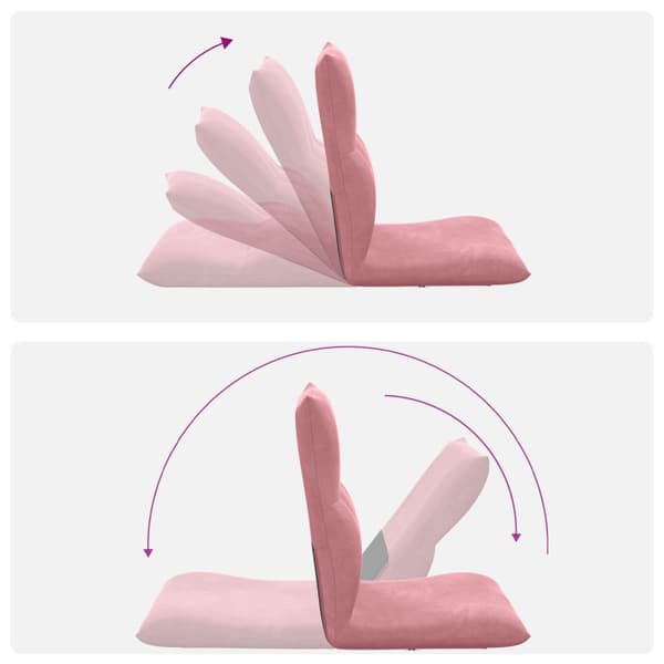 Golvstol Rosa 46 x 50 x 61 cm Sammet