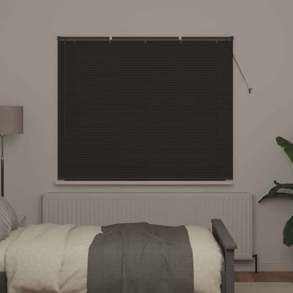 Persienner Mörkgrå 130 x 160 cm Aluminium