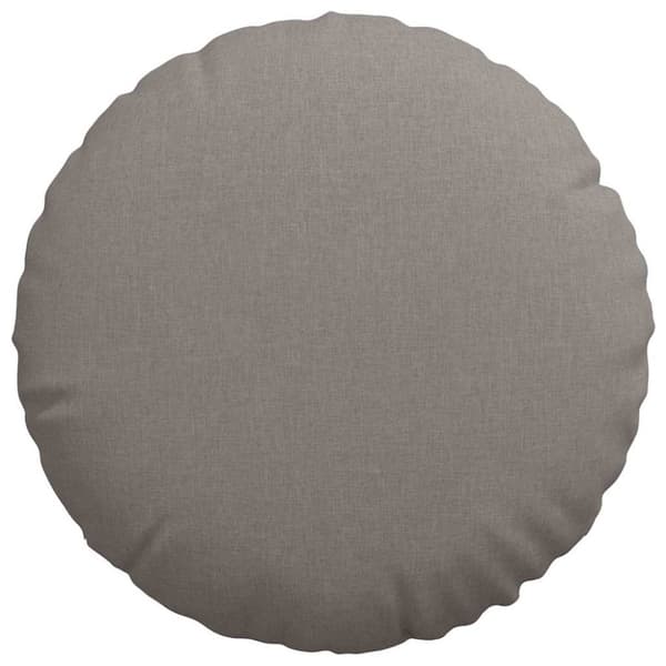 Sittkuddar 2 pcs Taupe Ø80 x 29 cm tyg