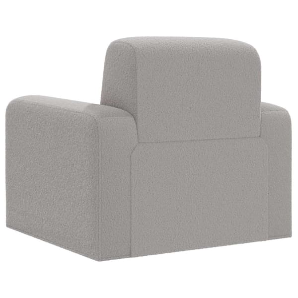 Fåtölj Ljusgrå Bouclé