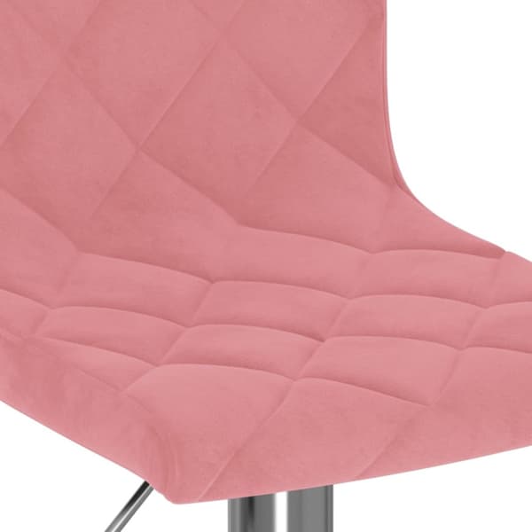 Barstolar 2 st rosa sammet