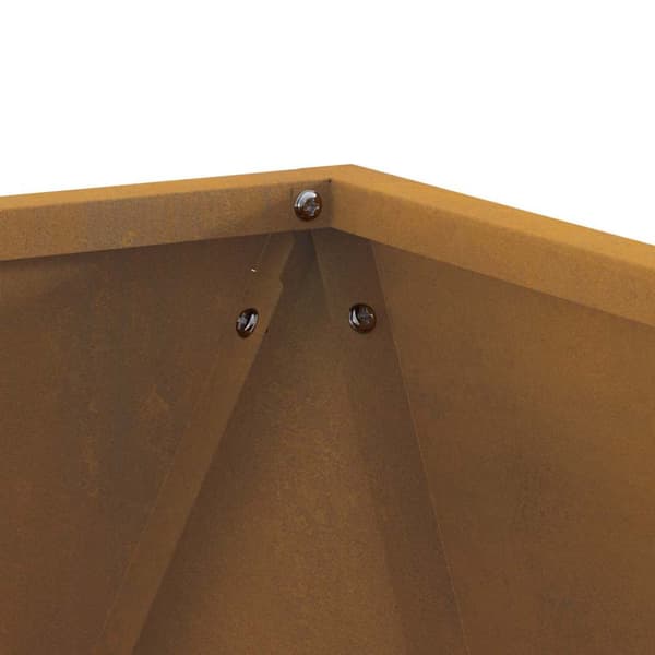 Planteringskärl 2 pcs Rostig 40 x 40 x 40 cm