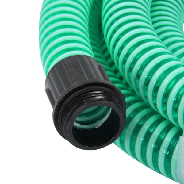 Sugslang med kopplingar mässing grön 1,1" 5 m PVC