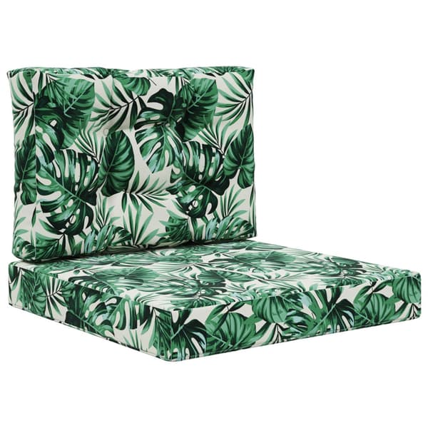 Utomhus Soffa Kudde 2 pcs Bladmönster Polyester