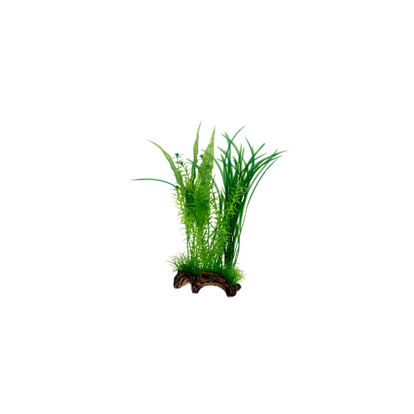 Dekor Flora Root 1 L 30cm Grön