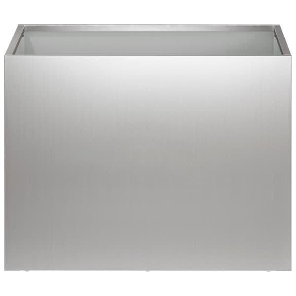 Trädgårdsplanterare 2 st Silver 40 x 30 x 30 cm