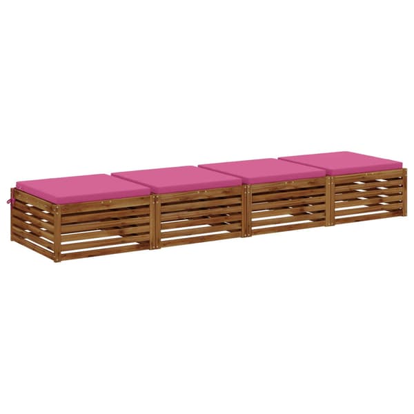 4-delade Sittdynor SOEST 4 st 100% Polyester Rosa