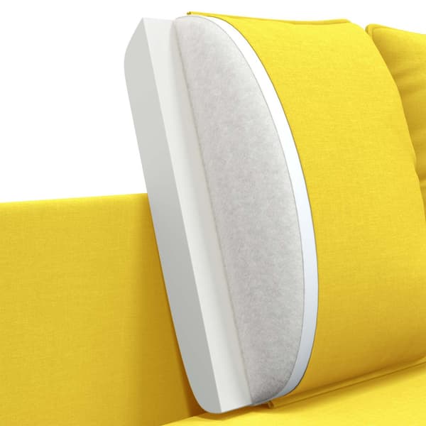 2-sits soffa Ljusgul 188 x 81 x 89 cm Tyg