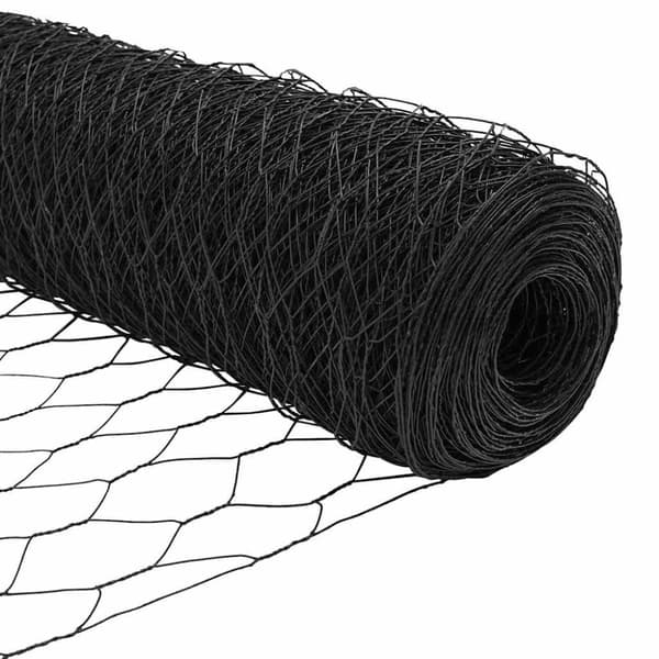 Hexagonstängsel Grå 1,4 x 100 m PVC
