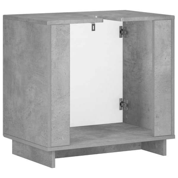 Badrumsskåp Betonggrå 60 x 41 x 58 cm Konstruerat trä