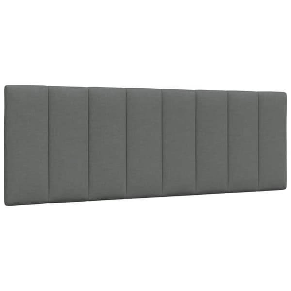 Bed Frame without Mattress "Hanko" Dark Grey 140x190cm Fabric