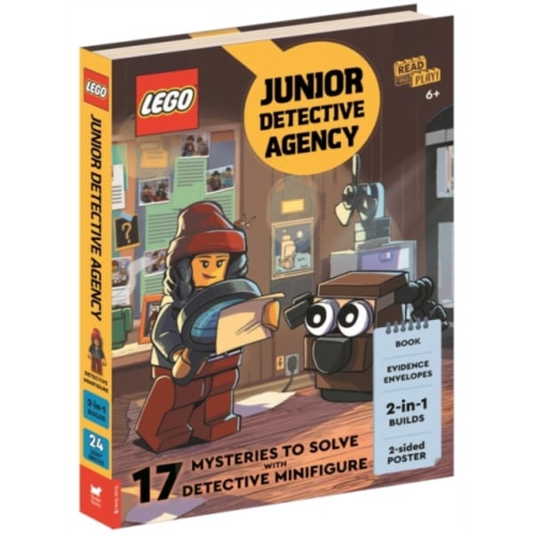 LEGO®  Books: Junior Detective Agency (with detective minifigure, dog mini-build, 2-sided poster, play scene, evidence envelopes and LEGO elements) (i