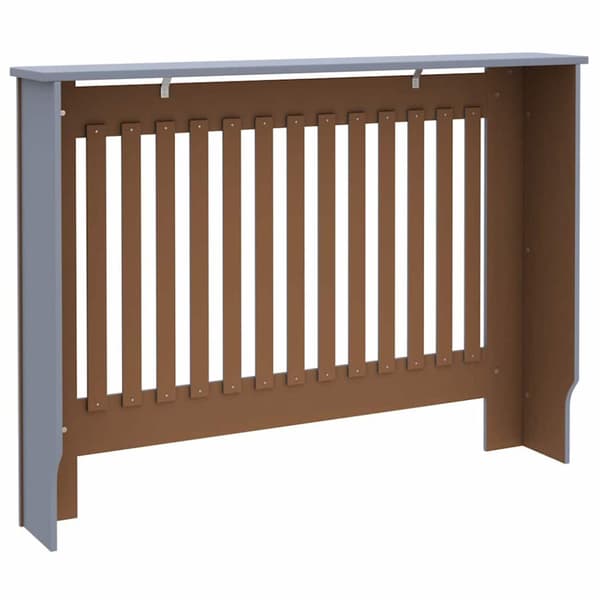 Radiatorlock 2 pcs Grå 112 x 19 x 81,5 cm Konstruerat trä