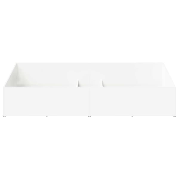 Sängomramning för ställbar sängbotten Vit 90 x 200 cm