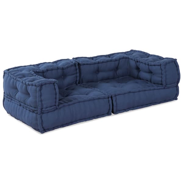 Modulsofa enhet 3 pcs Indigo 140 x 70 x 36 cm Tyg