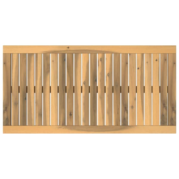 Bordsskiva 88,5 x 45 x 2 cm Rektangulär Massivt Akaciaträ Vit