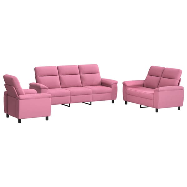 Soffset 3 st Rosa Tyg