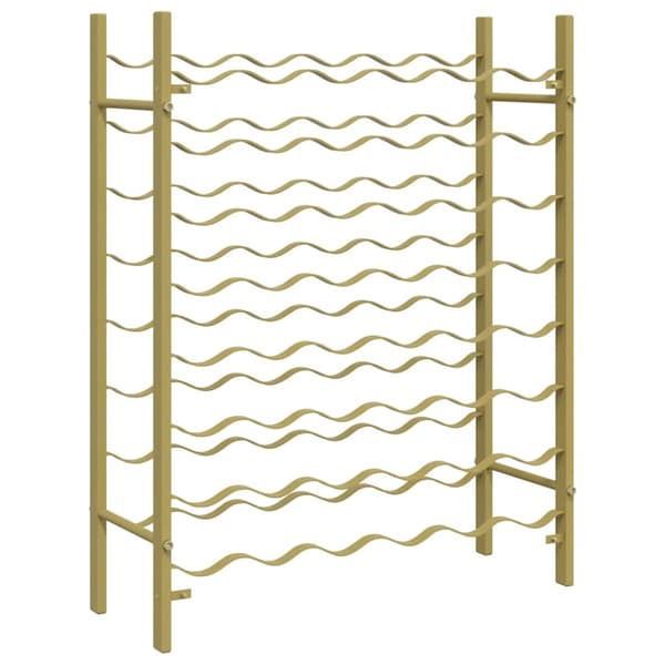 Vinställ för 48 flaskor guld metall