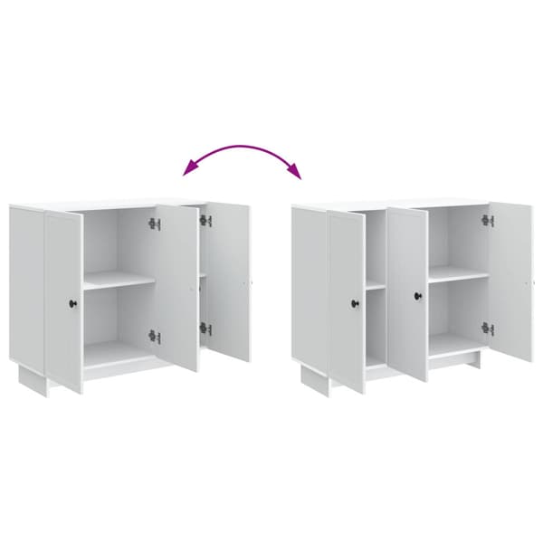 Sideboard Vit 89 x 34,5 x 80 cm Konstruerat trä