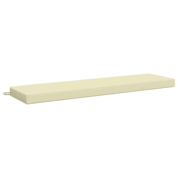 Bänk kudde SOEST 100% Polyester Gräddvit 140 x 40 x 8 cm