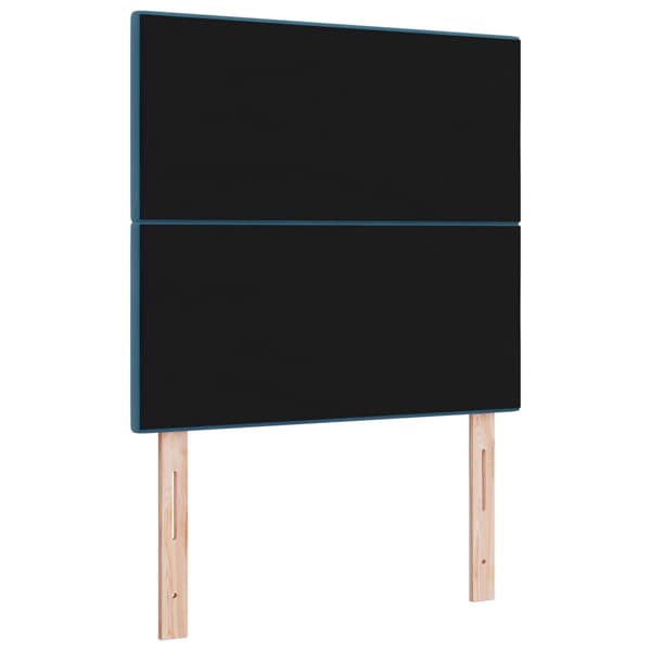 Huvudgavel Mörkblå 90 cm Sammet