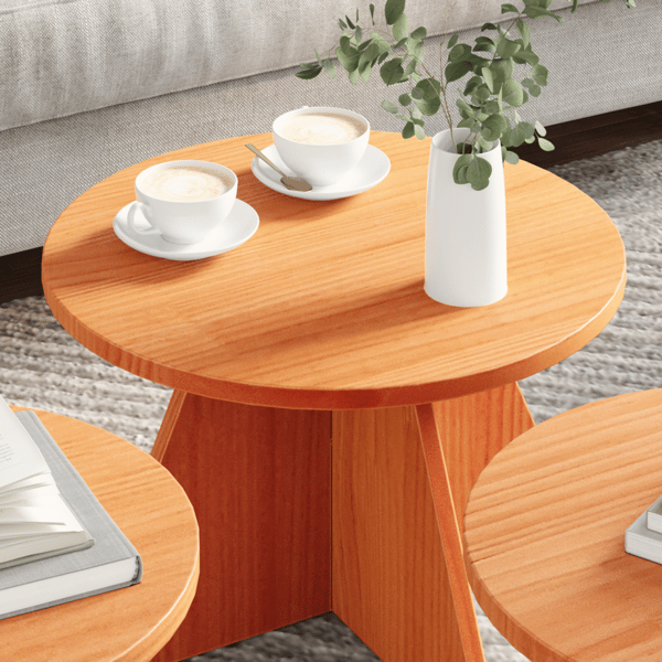 Kaffeebord 3 pcs Vaxbrun