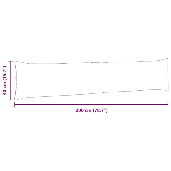 Sofakuddar 2 pcs Mörkgrön 200 x 40 cm Kordread tyg