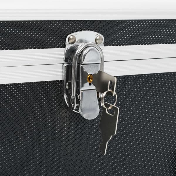 Förvaringsväskor 2 st svart aluminium