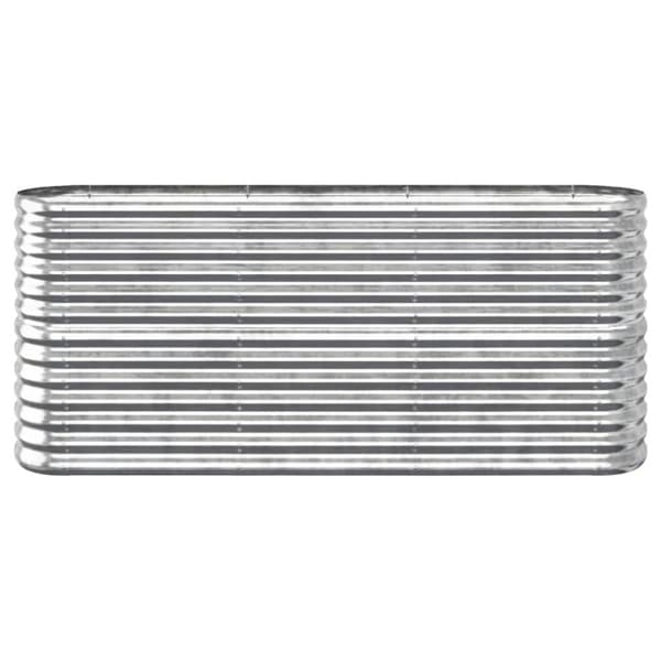 Odlingslåda galvaniserat stål 152x40x68 cm silver